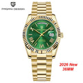 Nouvelle montre mécanique de luxe pour homme PAGANI DESIGN DD36 en or rose 2026, montre automatique avec date, montres pour homme avec verre saphir AR, livraison locale