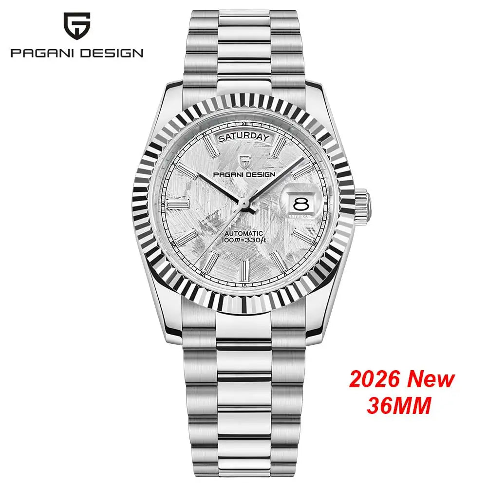 Nouvelle montre mécanique de luxe pour homme PAGANI DESIGN DD36 en or rose 2026, montre automatique avec date, montres pour homme avec verre saphir AR, livraison locale