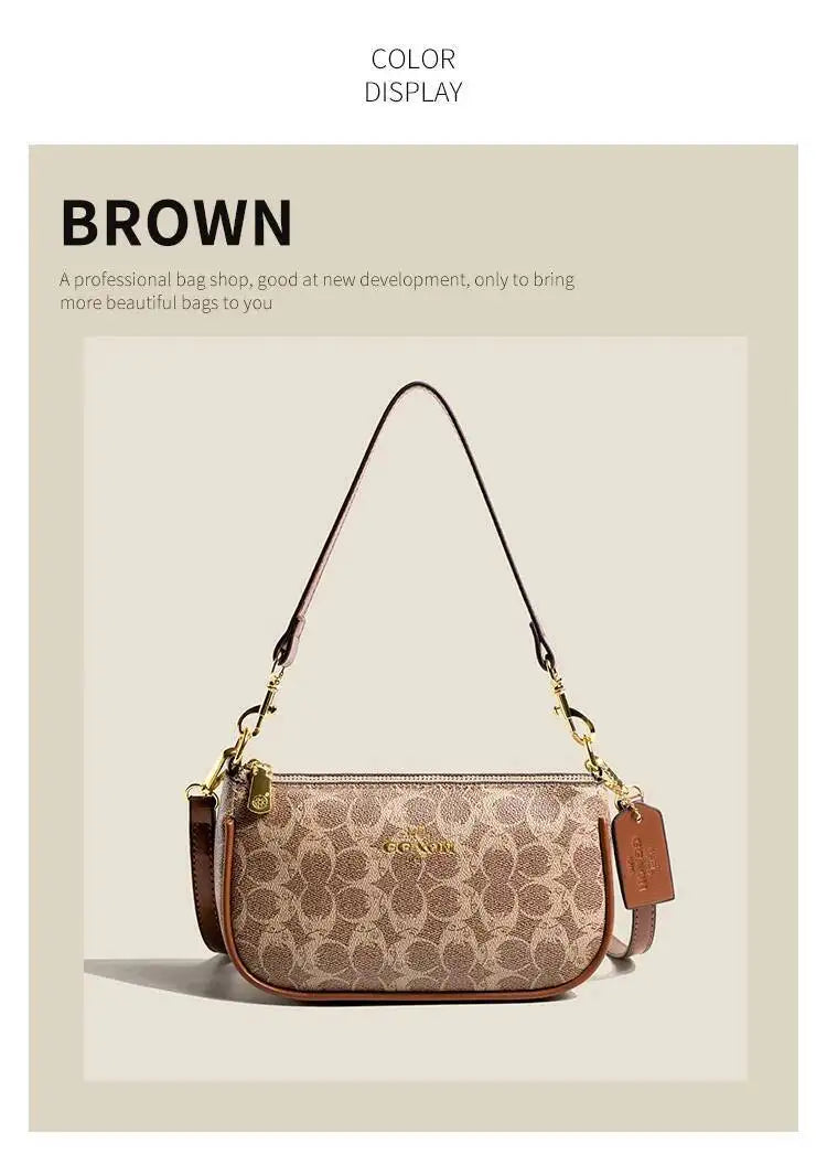 Sac à bandoulière élégant pour femme, sac à main de luxe en cuir PU, sac à bandoulière de créateur très populaire pour femme