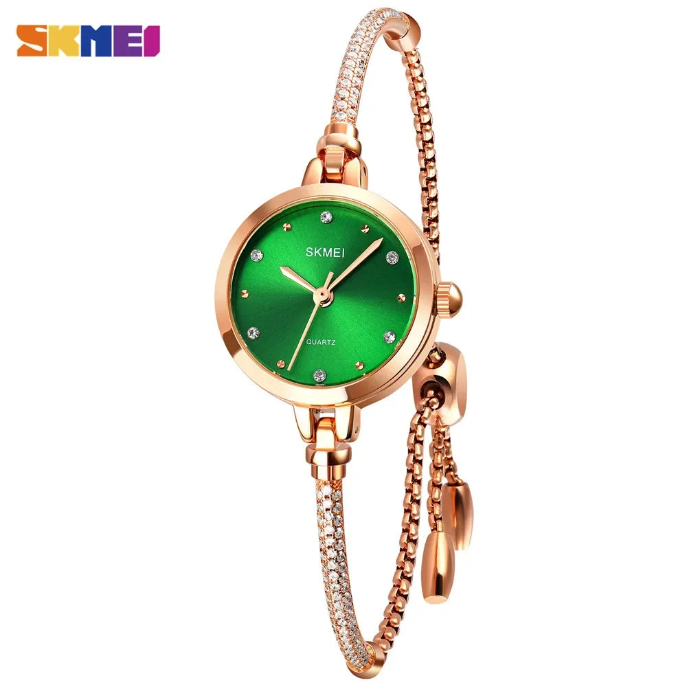 SKMEI 1805 mode élégant étanche Simple femmes montre à Quartz de luxe décontracté dames montres femme horloge 1400 Relogio Feminino