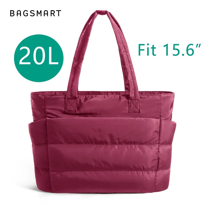 Sac fourre-tout matelassé léger BAGSMART, sac à bandoulière matelassé pour femme, sac à main, sac de voyage, sac de sport avec compartiments