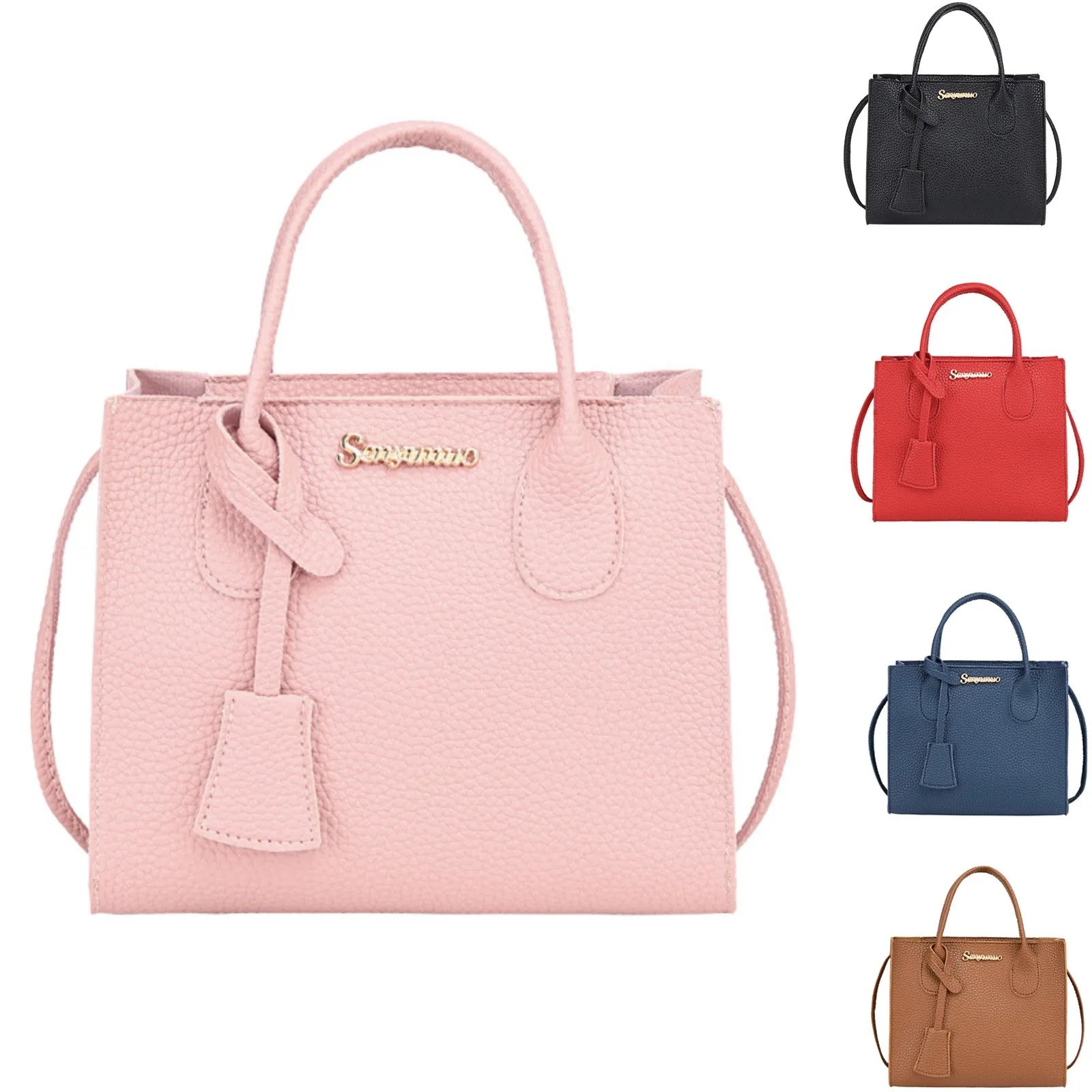 Sac fourre-tout polyvalent de grande capacité pour femmes, sac à bandoulière décontracté en cuir Pu, sacs à main à la mode
