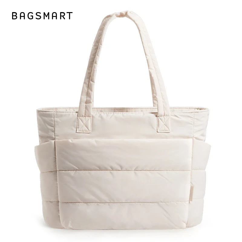 Sac fourre-tout matelassé léger BAGSMART, sac à bandoulière matelassé pour femme, sac à main, sac de voyage, sac de sport avec compartiments