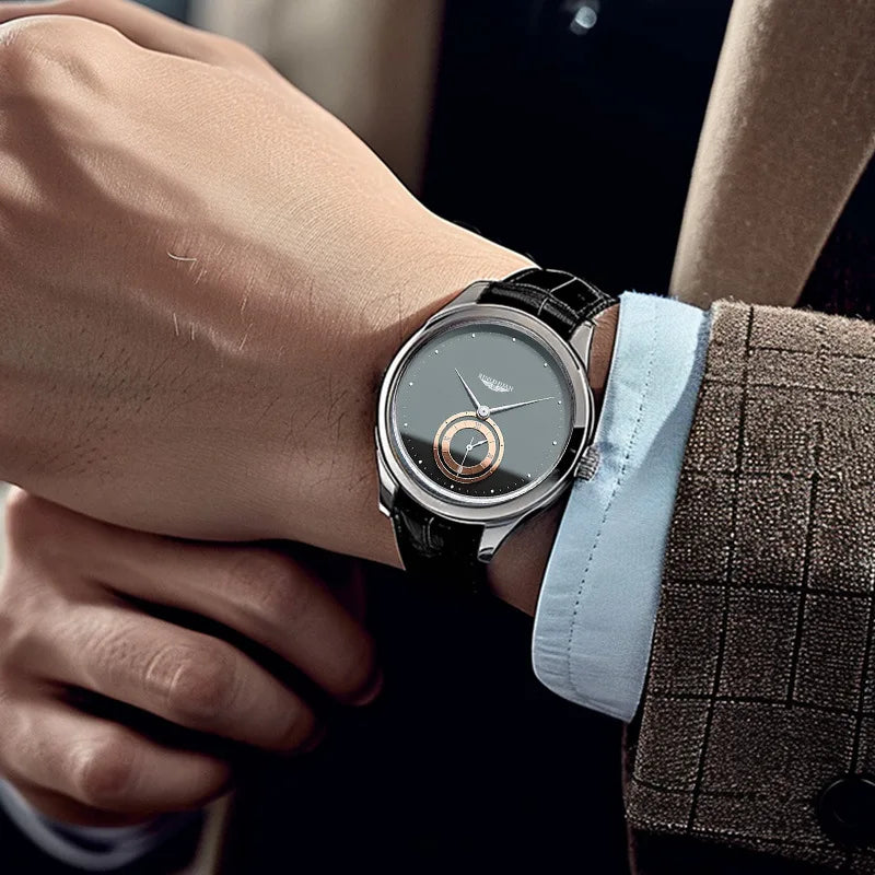 Nouvelle Montre Homme de Luxe en Cuir, Style Business, Sport et Décontracté, à Quartz, Horloge Militaire, Reloj Hombre