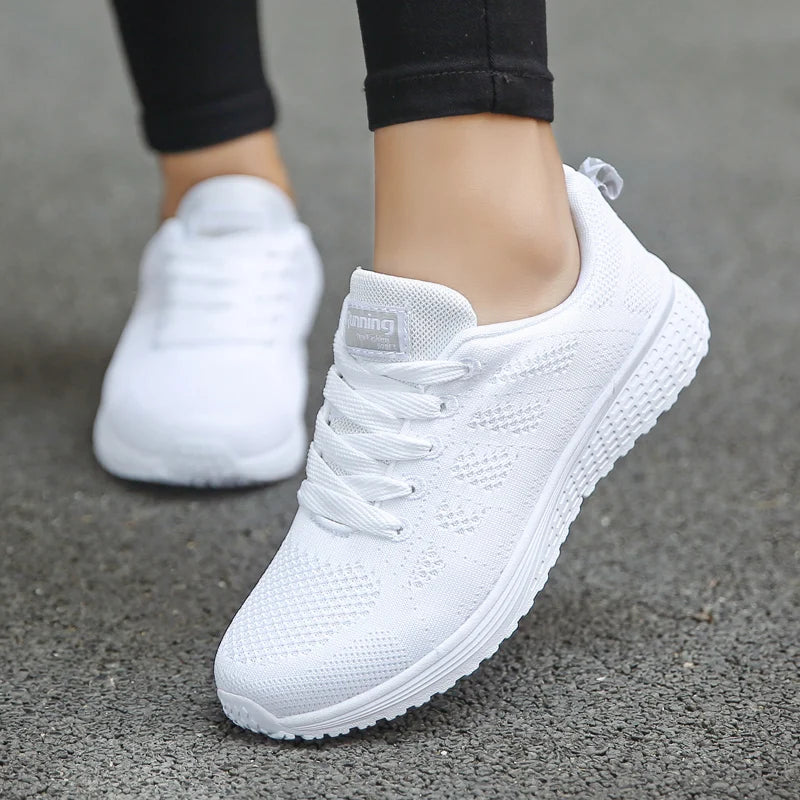 Mode femmes baskets doux femmes vulcaniser baskets chaussures maille été baskets femmes chaussures baskets chaussures femme Tenis Feminino