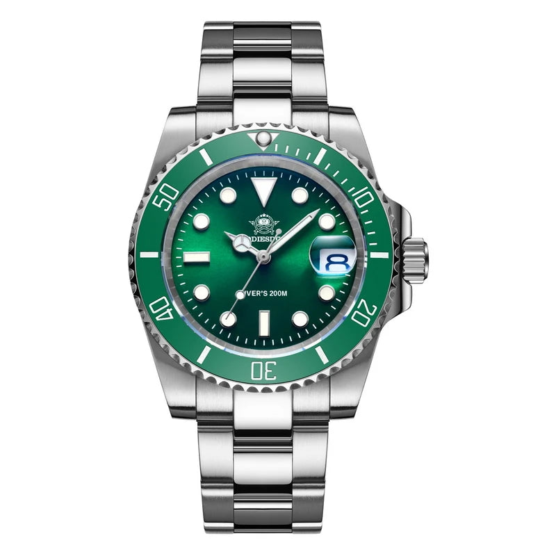 ADDIESDIVE – montre de luxe à Quartz en acier inoxydable pour hommes, étanche 20ATM, avec date, lunette en céramique, montres de Sport, Relogio Masculino
