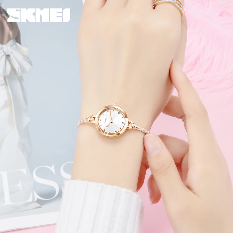 SKMEI 1805 mode élégant étanche Simple femmes montre à Quartz de luxe décontracté dames montres femme horloge 1400 Relogio Feminino