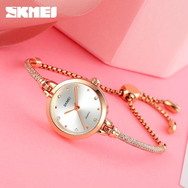 SKMEI 1805 mode élégant étanche Simple femmes montre à Quartz de luxe décontracté dames montres femme horloge 1400 Relogio Feminino