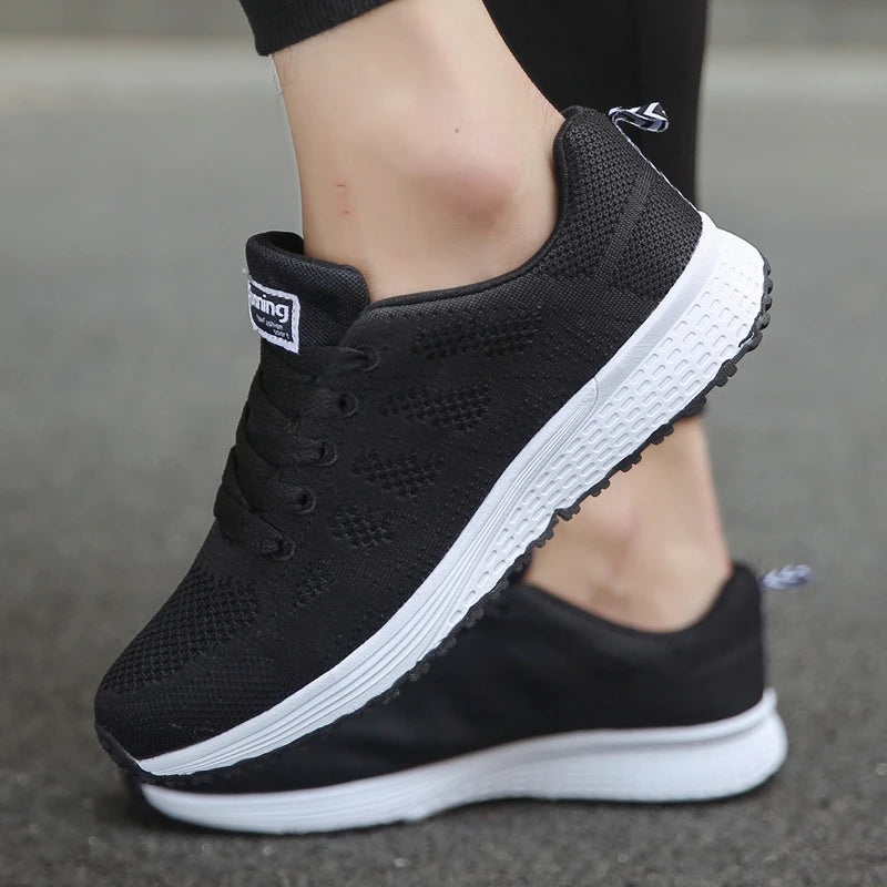 Mode femmes baskets doux femmes vulcaniser baskets chaussures maille été baskets femmes chaussures baskets chaussures femme Tenis Feminino