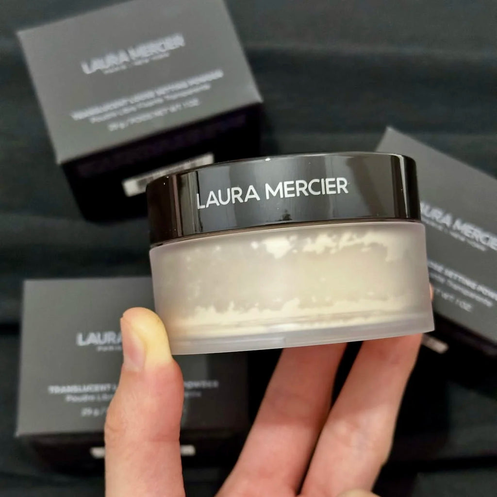 Poudre fixante translucide Laura Mercier, poudre délicate longue tenue, contrôle du sébum, tonifiant original, poudre de maquillage ultra-blur
