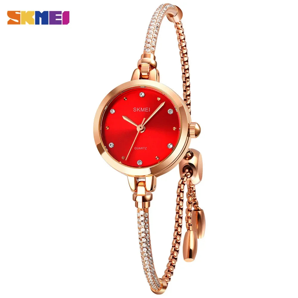 SKMEI 1805 mode élégant étanche Simple femmes montre à Quartz de luxe décontracté dames montres femme horloge 1400 Relogio Feminino