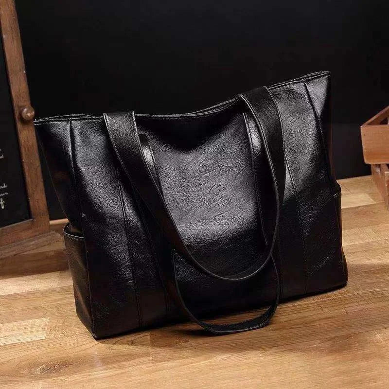 Grands sacs, sacs fourre-tout polyvalents, simples et de grande capacité pour femmes, sacs à bandoulière, sacs pour femmes en cuir souple