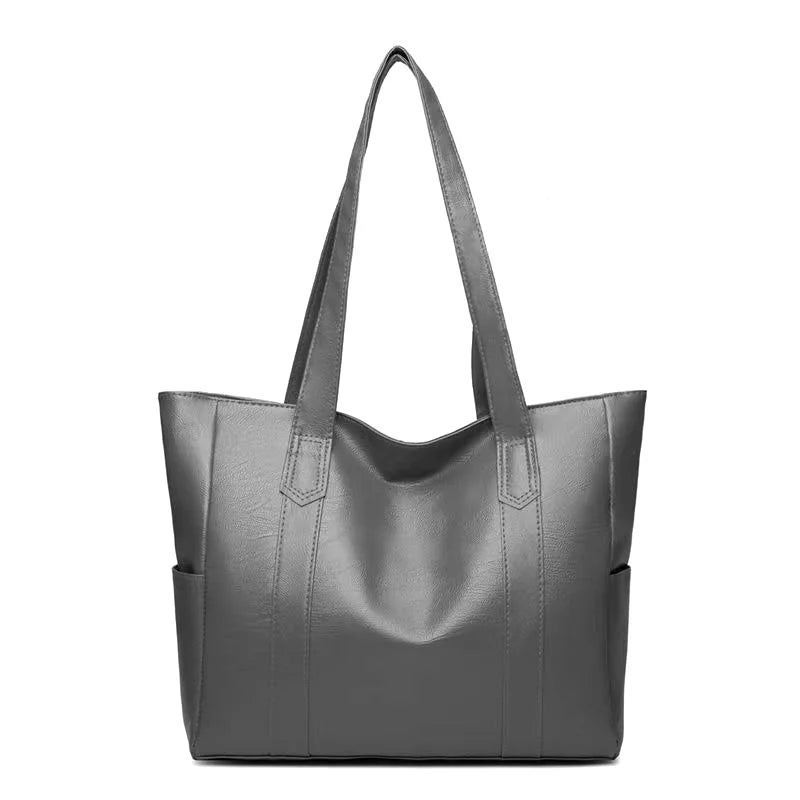 Grands sacs, sacs fourre-tout polyvalents, simples et de grande capacité pour femmes, sacs à bandoulière, sacs pour femmes en cuir souple