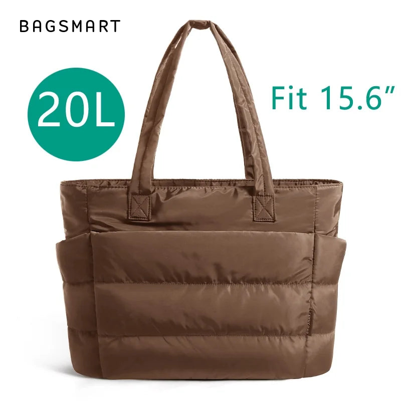Sac fourre-tout matelassé léger BAGSMART, sac à bandoulière matelassé pour femme, sac à main, sac de voyage, sac de sport avec compartiments
