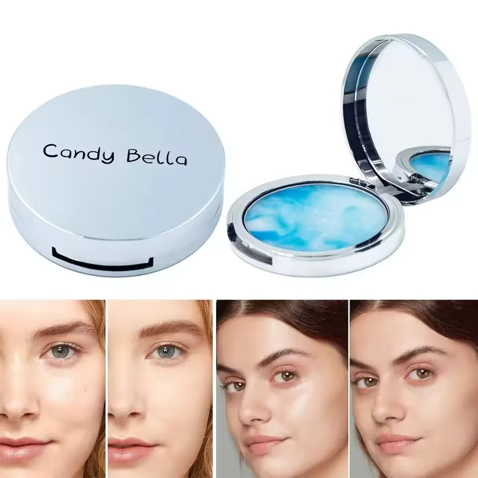 Crème violette en poudre, cosmétique naturelle pour la peau, longue durée, contrôle du sébum, poudre de contouring, 1 pièce