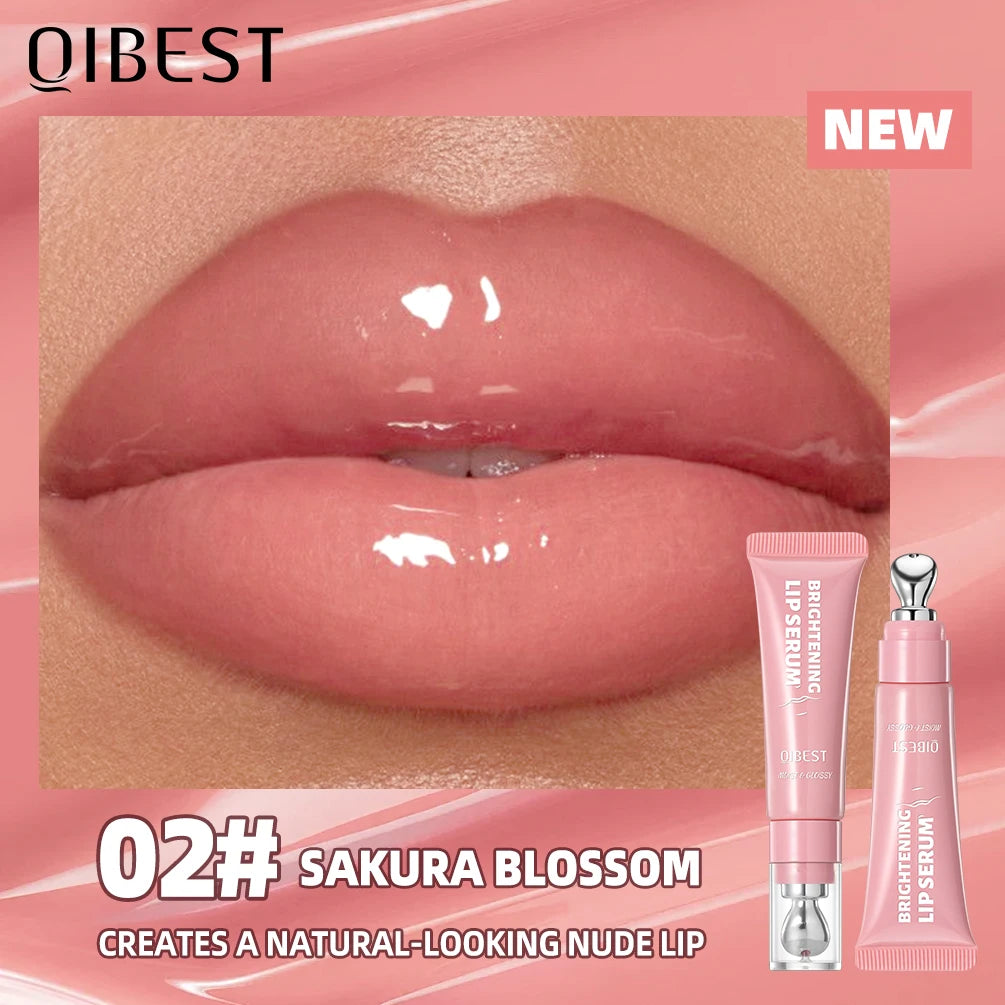 QIBEST Gloss à lèvres effet miroir cristallin, teinte longue durée, hydratant, brillant, pailleté, nourrissant, maquillage