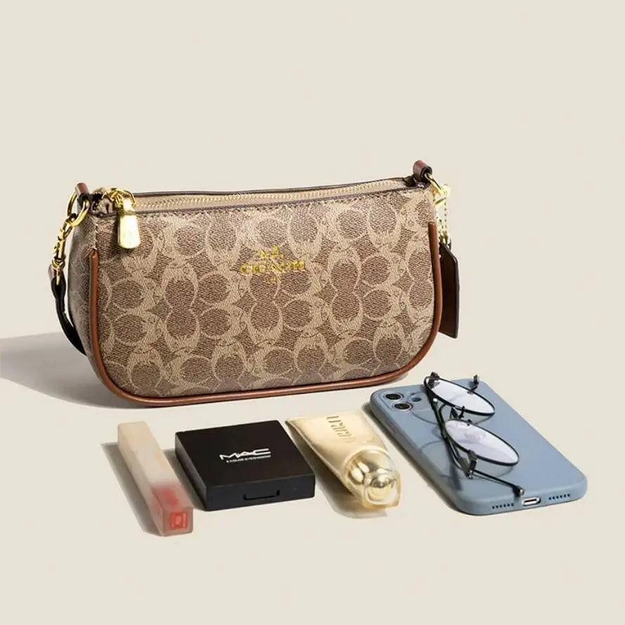 Sac à bandoulière élégant pour femme, sac à main de luxe en cuir PU, sac à bandoulière de créateur très populaire pour femme