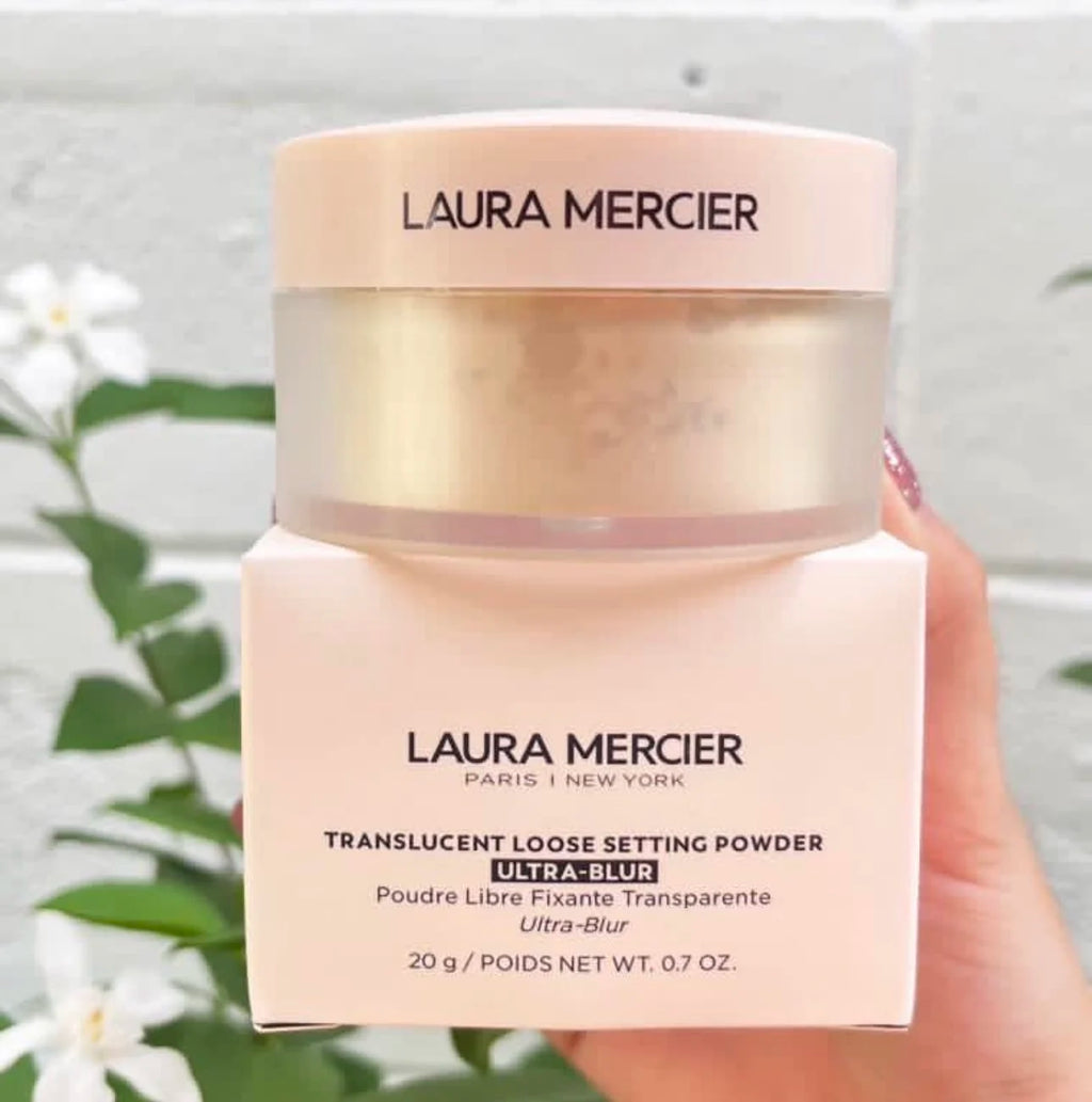 Poudre fixante translucide Laura Mercier, poudre délicate longue tenue, contrôle du sébum, tonifiant original, poudre de maquillage ultra-blur