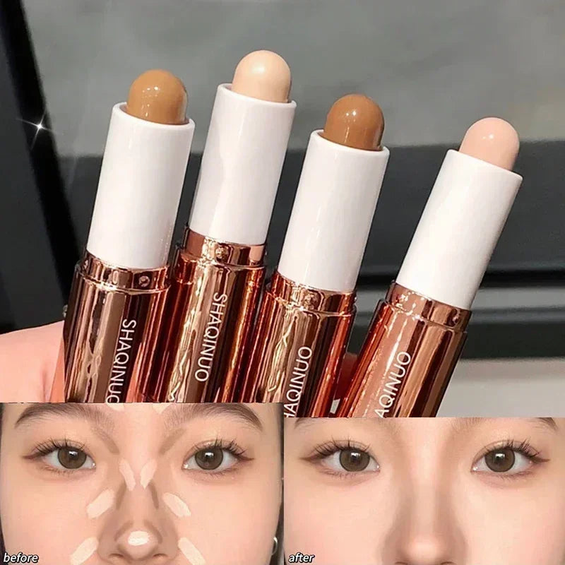 Bâton de mise en évidence et de bronzer pour le visage, crayon correcteur de mise en forme, correcteur 3D longue durée, ombre du nez, cosmétiques de contour