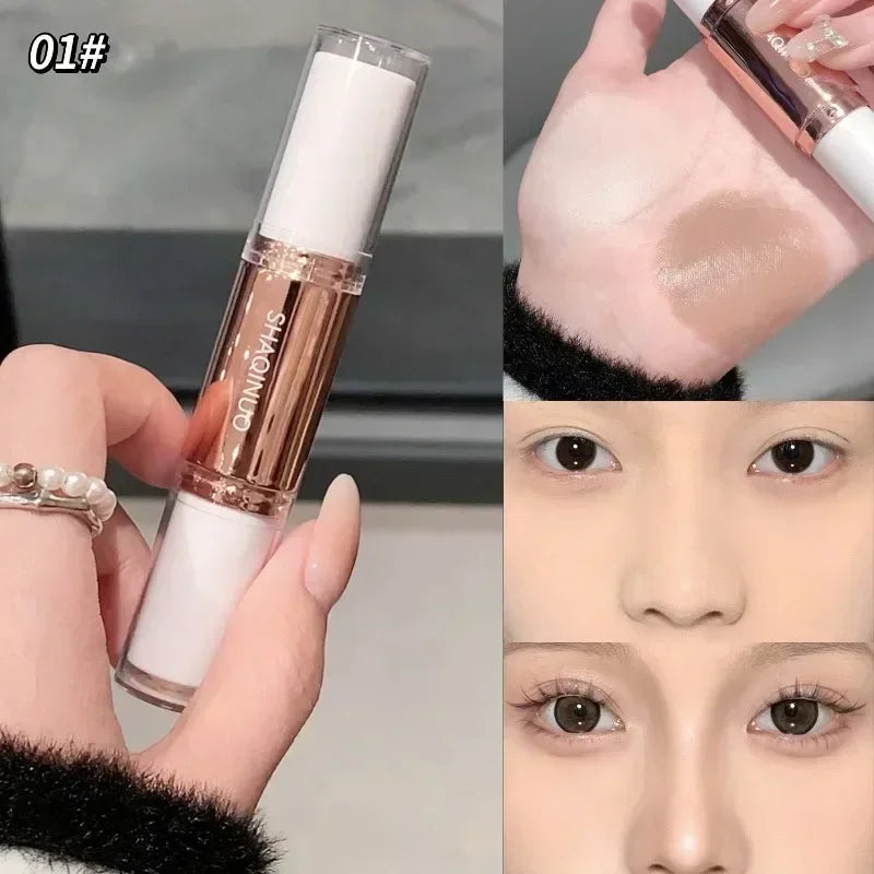 Bâton de mise en évidence et de bronzer pour le visage, crayon correcteur de mise en forme, correcteur 3D longue durée, ombre du nez, cosmétiques de contour