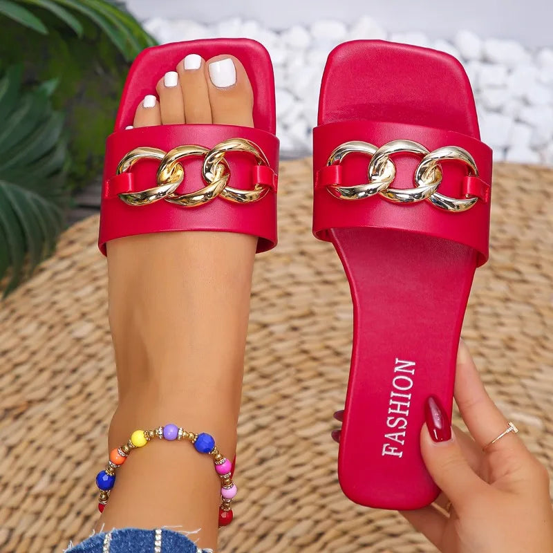 Nouveau été femmes pantoufles Rome créateur de mode sandales plates semelle souple chaussures Sexy femmes respirant plage pantoufles diapositives femmes