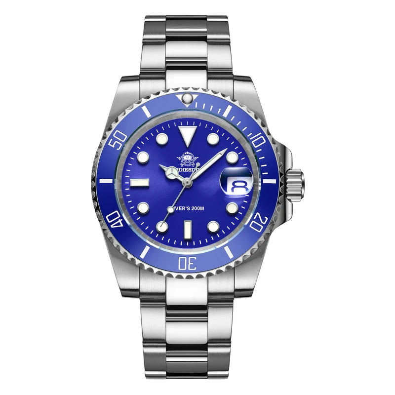 ADDIESDIVE – montre de luxe à Quartz en acier inoxydable pour hommes, étanche 20ATM, avec date, lunette en céramique, montres de Sport, Relogio Masculino