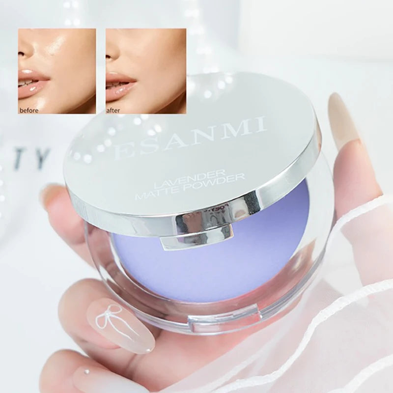 Crème violette en poudre, cosmétique naturelle pour la peau, longue durée, contrôle du sébum, poudre de contouring, 1 pièce