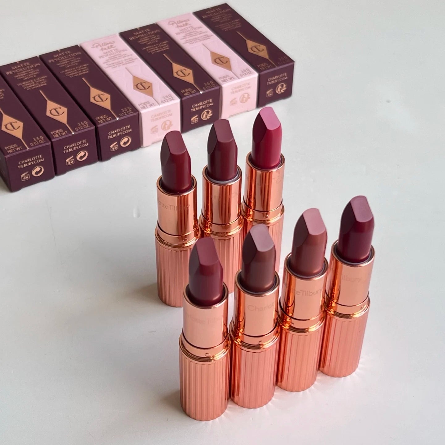 Charlotte Tilbury Maquillage Rouge à Lèvres Walk of No Shame Rose Gracieux Pillow Talk Gloss Hydratant Repulpant Fraise Vanille