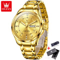OLEVS 2910 montre à Quartz de luxe pour hommes en acier inoxydable étanche Date sport classique décontracté hommes montres lumineux Reloj