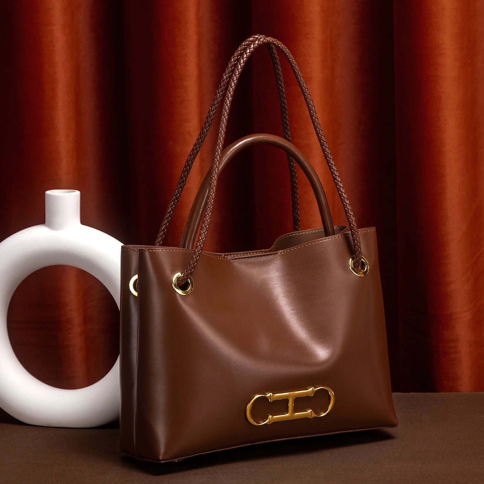 Sac à main pour femme, nouvelle collection automne 2026, sac fourre-tout noir minimaliste, sac de travail à double usage pour femme