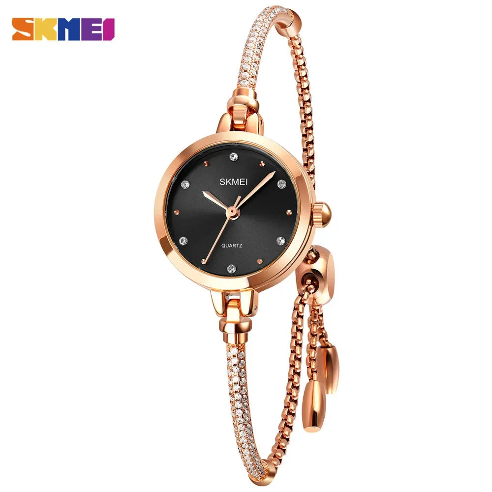 SKMEI 1805 mode élégant étanche Simple femmes montre à Quartz de luxe décontracté dames montres femme horloge 1400 Relogio Feminino