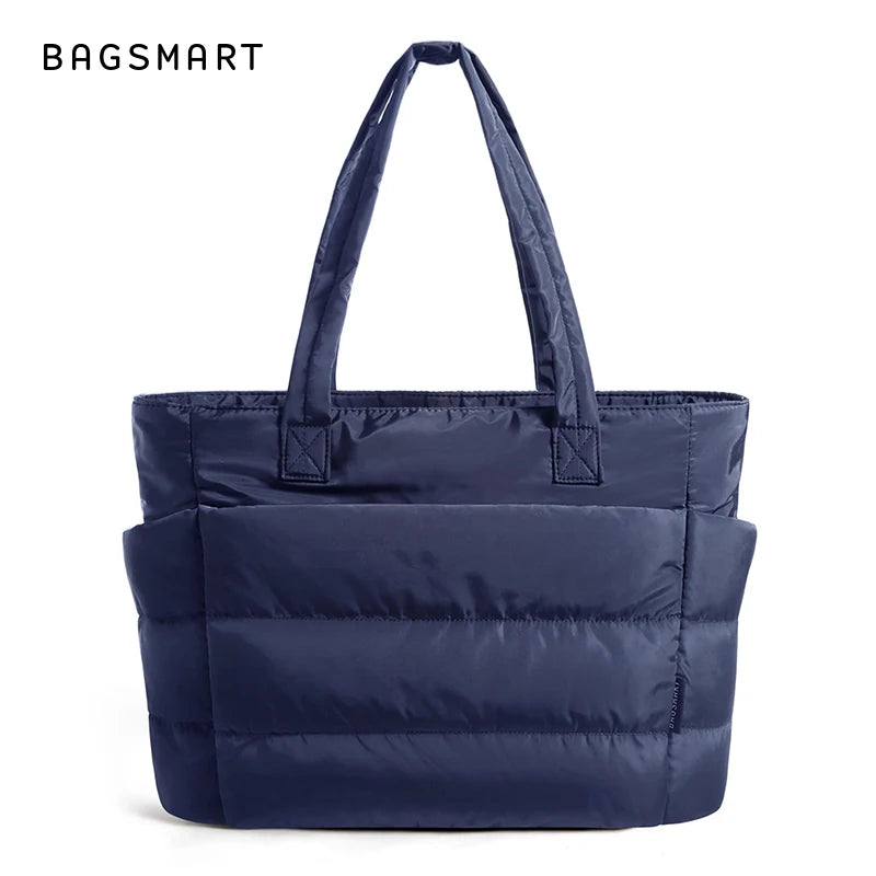 Sac fourre-tout matelassé léger BAGSMART, sac à bandoulière matelassé pour femme, sac à main, sac de voyage, sac de sport avec compartiments