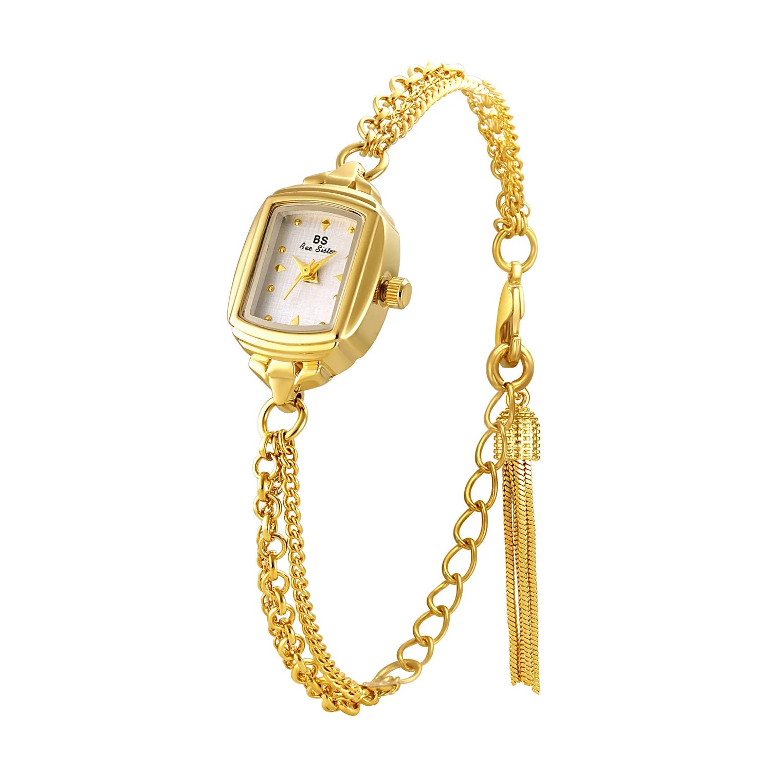 Montre pour femme élégante Bracelet petite montre-Bracelet en argent Simple rétro carré haut de gamme montre pour femme marque