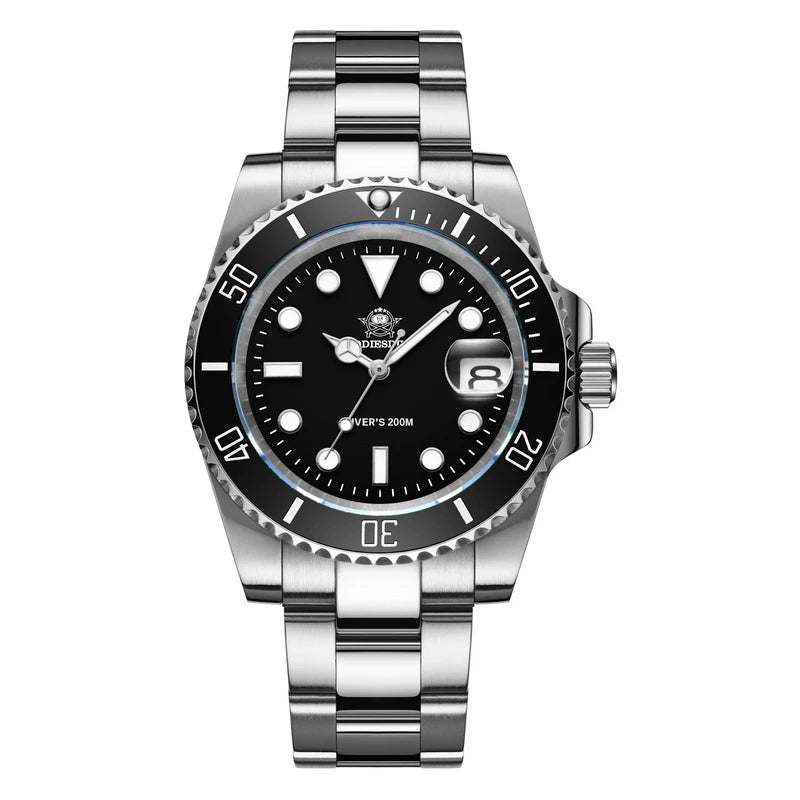 ADDIESDIVE – montre de luxe à Quartz en acier inoxydable pour hommes, étanche 20ATM, avec date, lunette en céramique, montres de Sport, Relogio Masculino