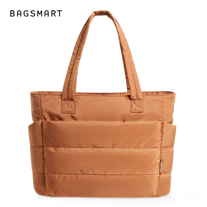 Sac fourre-tout matelassé léger BAGSMART, sac à bandoulière matelassé pour femme, sac à main, sac de voyage, sac de sport avec compartiments