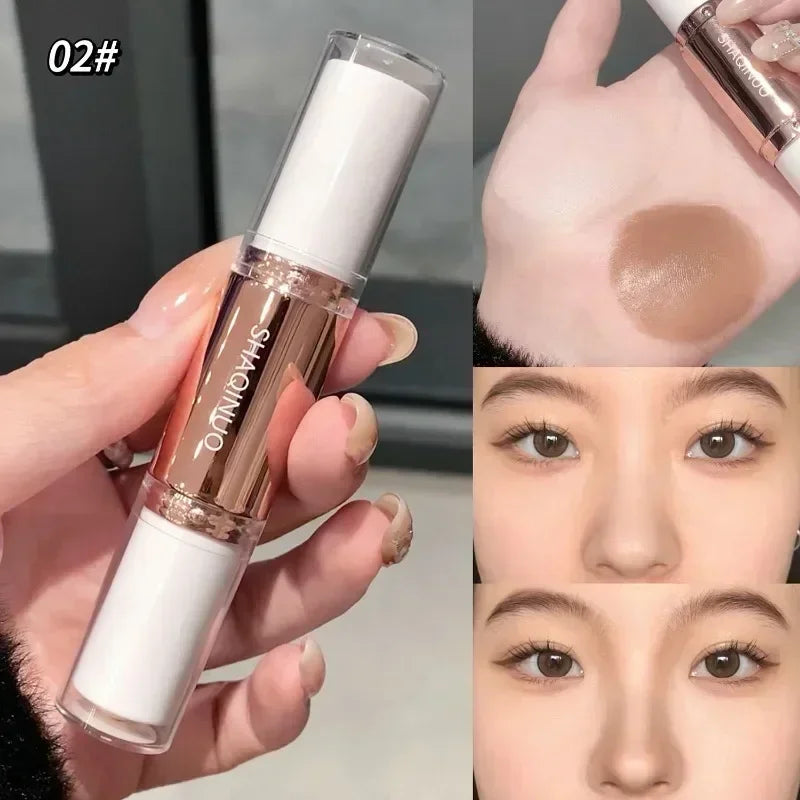 Bâton de mise en évidence et de bronzer pour le visage, crayon correcteur de mise en forme, correcteur 3D longue durée, ombre du nez, cosmétiques de contour