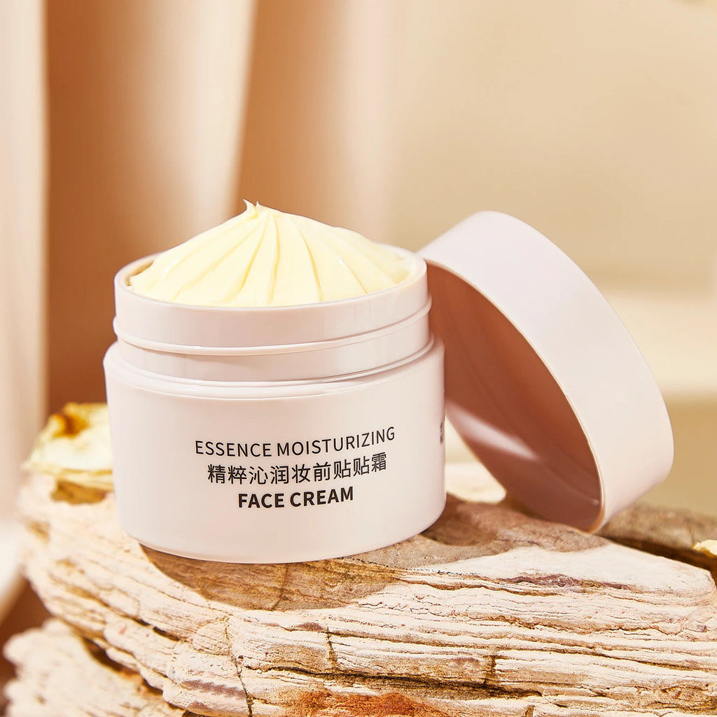 Appliquez la crème avant le maquillage. Crème de base hydratante, hydratation longue durée, soin de la peau, crée une base naturelle, maquillage hydratant et raffermissant.