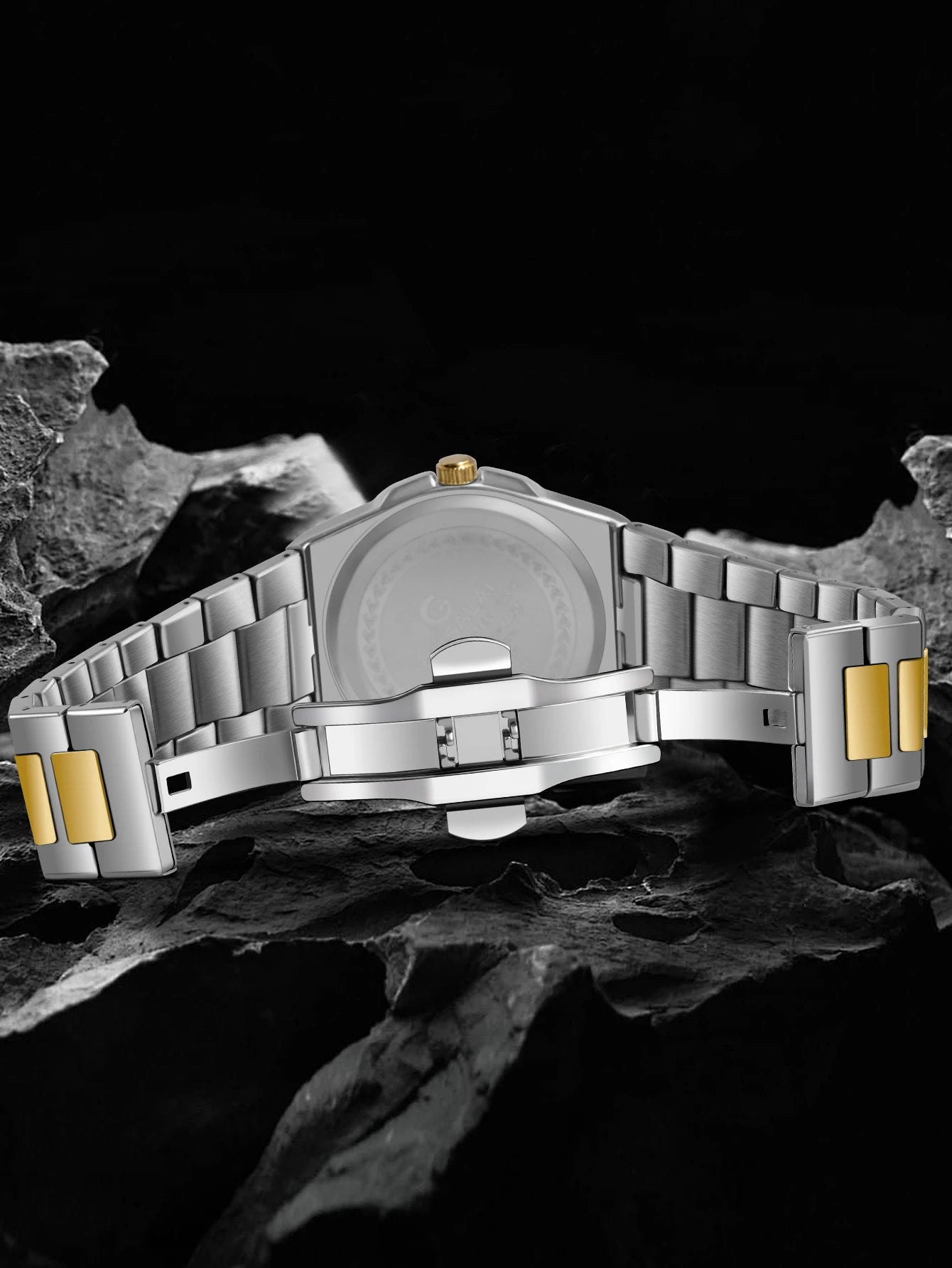 Montre à quartz en acier pour hommes GUSALAI – Élégante et polyvalente pour les affaires et les vêtements décontractés