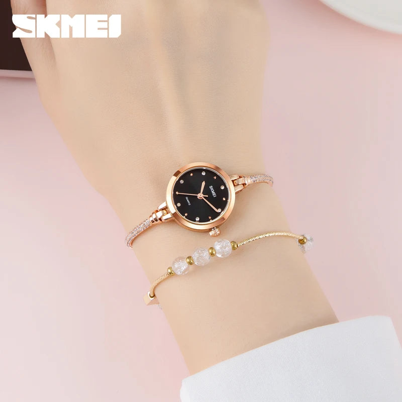 SKMEI 1805 mode élégant étanche Simple femmes montre à Quartz de luxe décontracté dames montres femme horloge 1400 Relogio Feminino