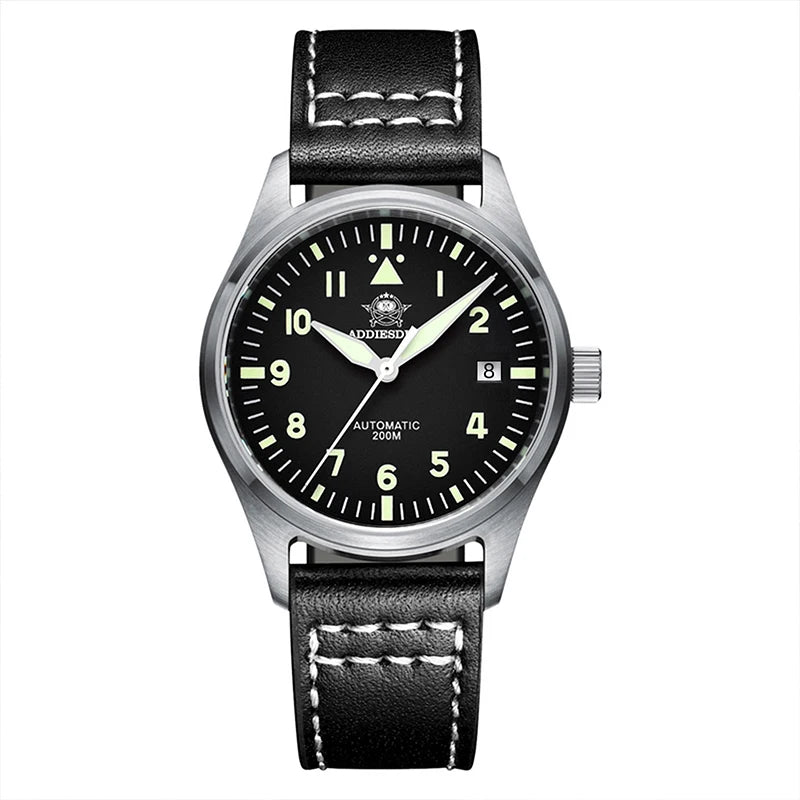 ADDIESDIVE – montre mécanique automatique pour hommes, C3, Super lumineuse, étanche 20 bars, en acier inoxydable 316L, AD2519