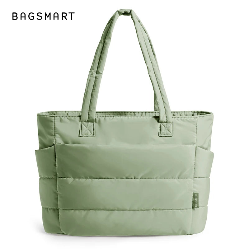 Sac fourre-tout matelassé léger BAGSMART, sac à bandoulière matelassé pour femme, sac à main, sac de voyage, sac de sport avec compartiments