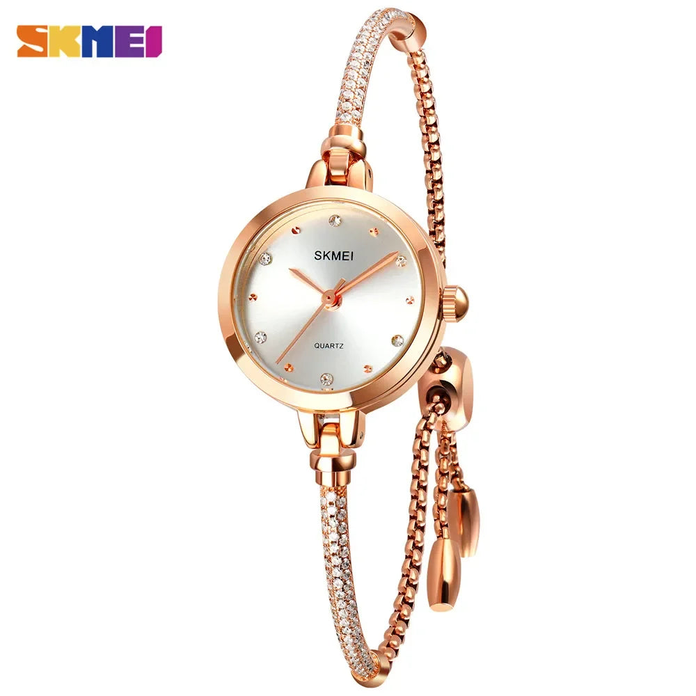 SKMEI 1805 mode élégant étanche Simple femmes montre à Quartz de luxe décontracté dames montres femme horloge 1400 Relogio Feminino