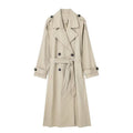 Willshela femmes mode avec ceinture solide Double boutonnage Trench Vintage revers cou manches longues femme Chic dame tenues