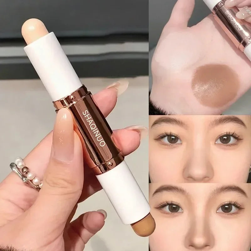 Bâton de mise en évidence et de bronzer pour le visage, crayon correcteur de mise en forme, correcteur 3D longue durée, ombre du nez, cosmétiques de contour