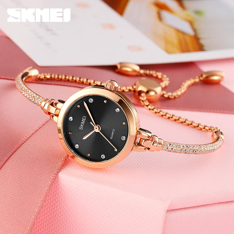 SKMEI 1805 mode élégant étanche Simple femmes montre à Quartz de luxe décontracté dames montres femme horloge 1400 Relogio Feminino