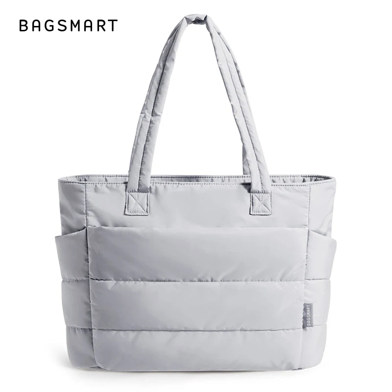 Sac fourre-tout matelassé léger BAGSMART, sac à bandoulière matelassé pour femme, sac à main, sac de voyage, sac de sport avec compartiments