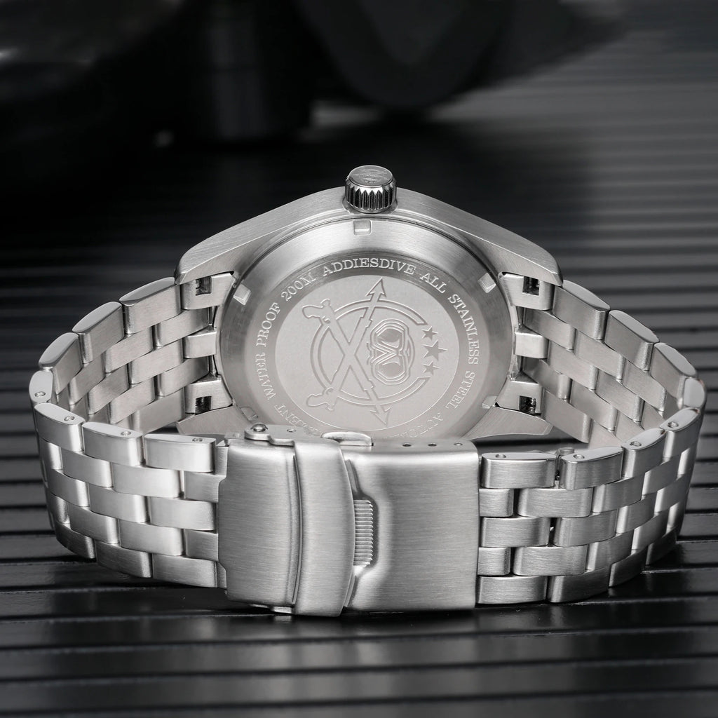 ADDIESDIVE – montre mécanique automatique pour hommes, C3, Super lumineuse, étanche 20 bars, en acier inoxydable 316L, AD2519