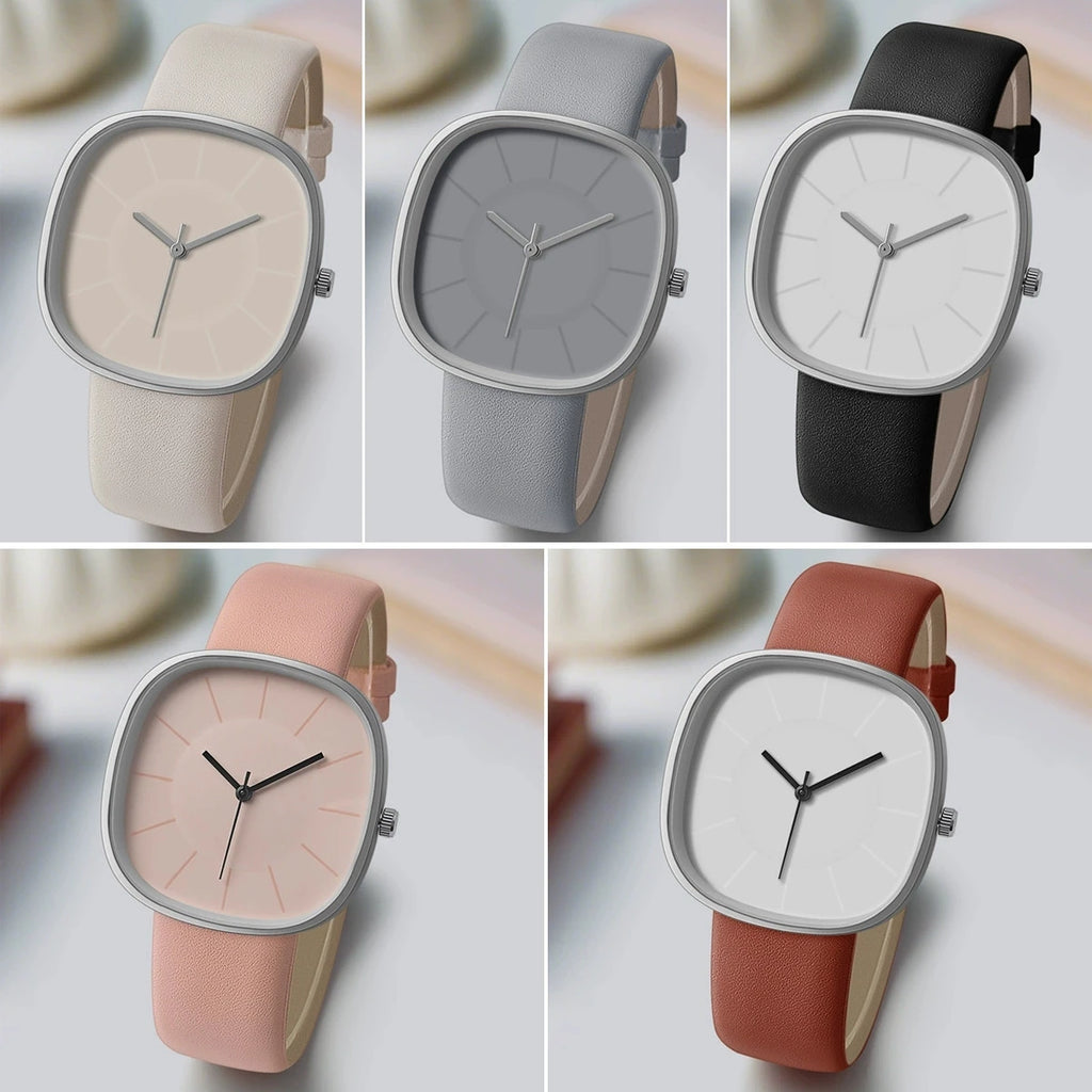 Nouvelle Montre Carrée de Luxe en Cuir pour Femme, Montres-Bracelets Décontractées à Quartz pour Étudiantes, Cadeaux, Reloj Mujer, Horloge Femme