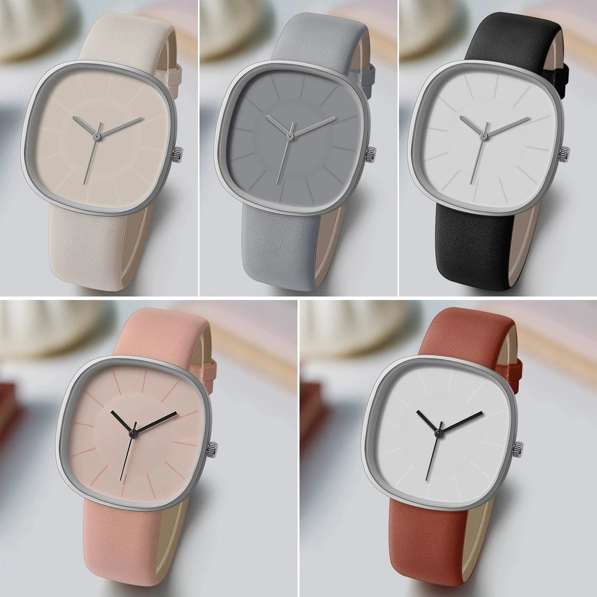 Nouvelle Montre Carrée de Luxe en Cuir pour Femme, Montres-Bracelets Décontractées à Quartz pour Étudiantes, Cadeaux, Reloj Mujer, Horloge Femme