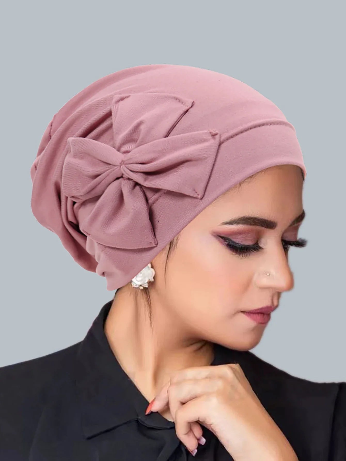 Nouveau femmes musulmanes intérieur Hijab chapeau nœud papillon Turban indien Bonnet foulard bonnets perte de cheveux tête enveloppement chimio casquette Turbante Mujer